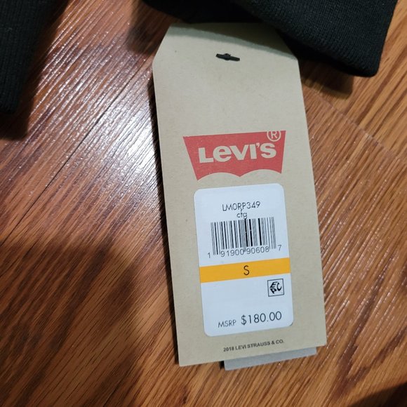 Levi's Mens Stretch Polyester Quilted Puffer Hoodie Jacket Camouflage Camo Small - Picture 4 of 9